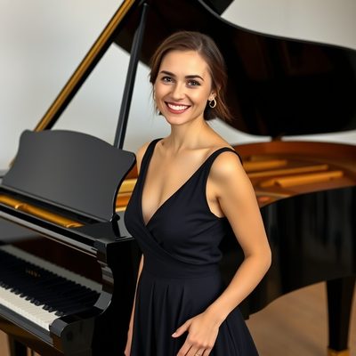 Pianistin am Flügel