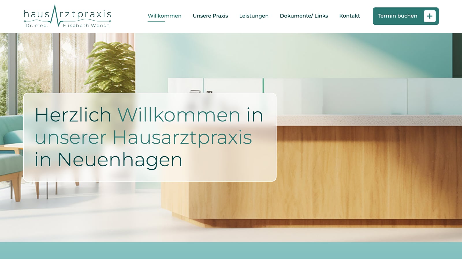 Website Hausarztpraxis Wendt – Webdesign-Referenz der Agentur Emilian